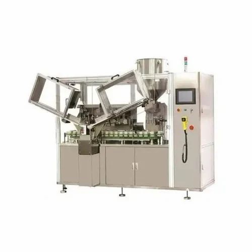 Linear tube filling machine